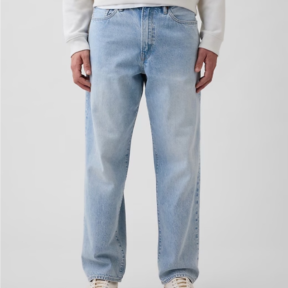 Gap Baggy Fit Light Wash Jeans - W34 L34